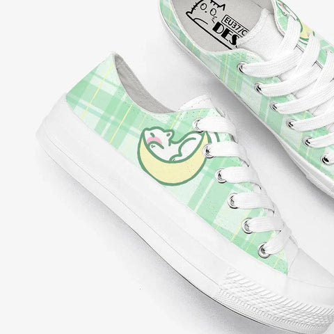 Kawaii Plaid Sneakers