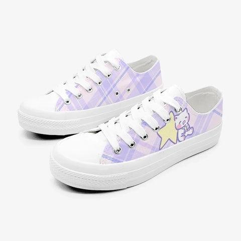 Kawaii Plaid Sneakers
