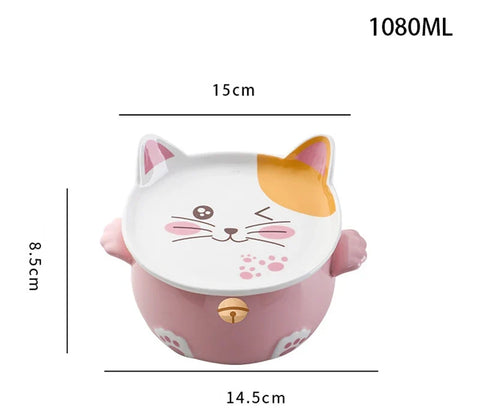 Kawaii Cat Ramen Bowl