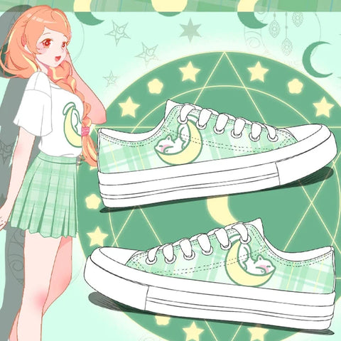 Kawaii Plaid Sneakers
