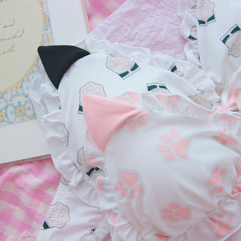 Cat Paw & Ears Underwear Set