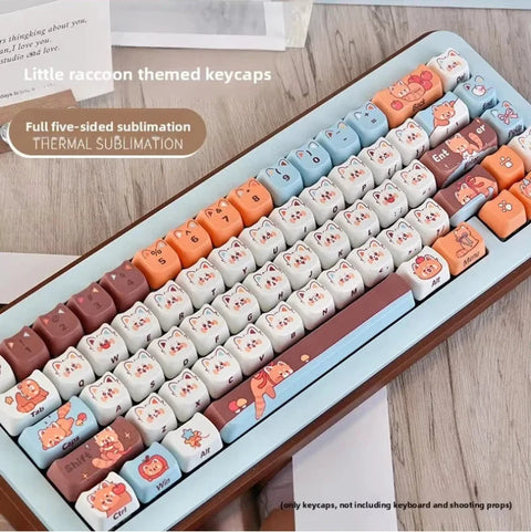 Kawaii Red Panda Keycaps
