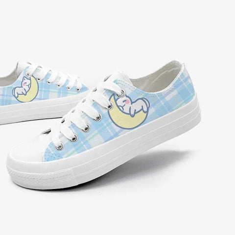 Kawaii Plaid Sneakers