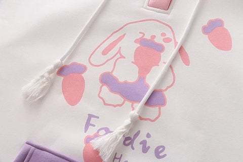 Pastel Carrot Bunny Hoodie