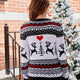 Heart Reindeer Silhouette Christmas Sweater | NCS
