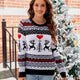 Heart Reindeer Silhouette Christmas Sweater | NCS