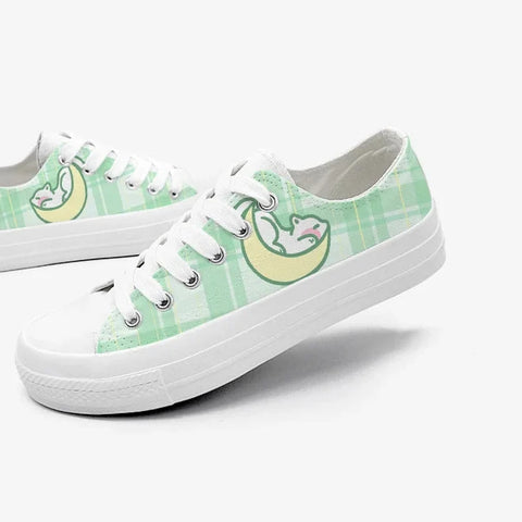 Kawaii Plaid Sneakers