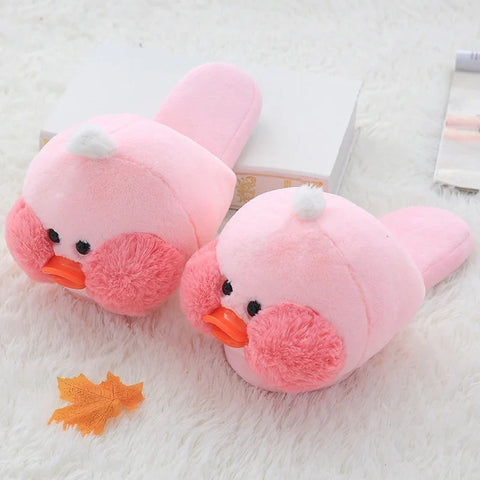 Kawaii Plush Ducky Slippers