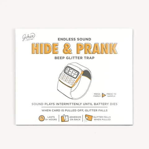 Hide & Prank Watch Beep Glitter Trap
