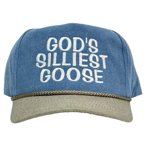 God's Silliest Goose Tall Crown Snapback With Rope Hat