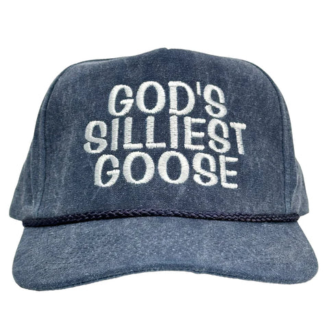 God's Silliest Goose Tall Crown Snapback With Rope Hat