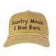 Country Music & Dive Bars Corduroy Rope Funny Meme Hat
