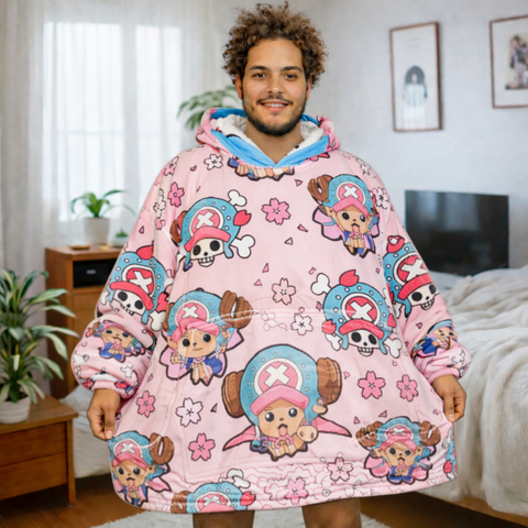 Tony Chopper One Piece Wearable Blanket Hoodie for Kids & Adults | OLM Toys