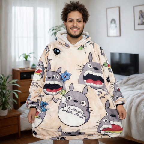My Neighbor Totoro Wearable Blanket Hoodie for Kids & Adults | OLM Toys