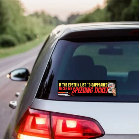 If the Epstein List "Disappeared"... So Can My Speeding Ticket