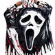 Ghost Face Horror Wearable Blanket Hoodie for Kids & Adults