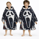 Ghost Face Horror Wearable Blanket Hoodie for Kids & Adults