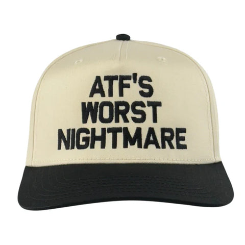 ATF’s Worst Nightmare Hat Funny Custom Embroidered Trucker Cap
