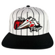 The Player 21 Pinstripe Snapback Blackjack Casino Embroidered Cap Funny Meme Hat