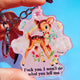 Fuck You I Won't Do What You Tell me Holographic Keychain