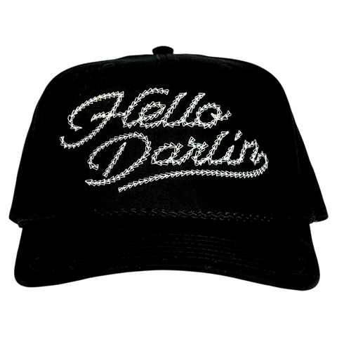 Hello Darlin Outlaw Country Vibe Embroidered Hat