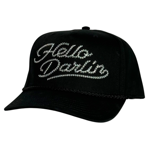Hello Darlin Outlaw Country Vibe Embroidered Hat