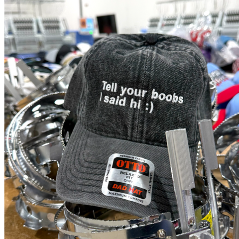 Tell Your Girls I Said Hi Hat Embroidered Cap