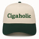 Cigaholic Hat Custom Embroidered Cig aholic Cap