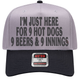 999 Challenge Hat 9 Beers 9 Hot Dogs 9 Innings Baseball Cap Funny Game Day Hat
