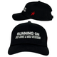 Running on Soda and Bad Decisions Hat Black Embroidered Dad Cap