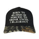 Born to Fish Forced to Drink Funny Fishing & Drinking Hat Custom Embroidered Cap