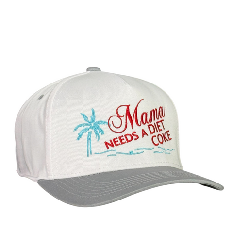 Mama Needs a Diet Soda Hat Funny Summer Mom Trucker Cap