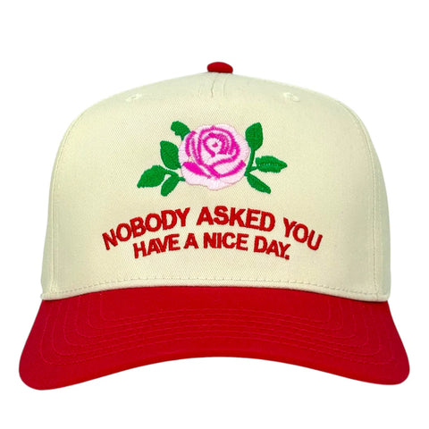 Nobody Asked You Hat Custom Embroidered
