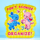 Don’t Agonize, Organize! – Holographic Poodle Sticker