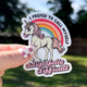 I Prefer to Call Myself Delightfully Difficult Sticker