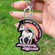 I Prefer To Call Myself Delightfully Difficult Glitter Keychain