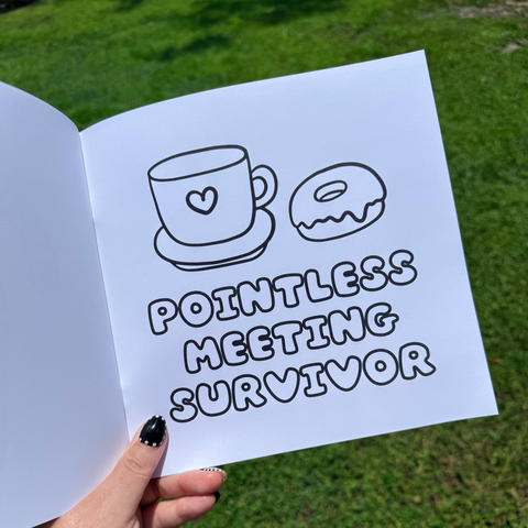 Funny Work Things I Want to Say at Work But I Can't Adult Coloring Book