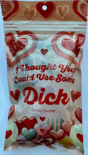 Valentine’s Day Pack: Gummy Bag of Dicks, Pop-Up Dick Card, and Optional Dick Confetti