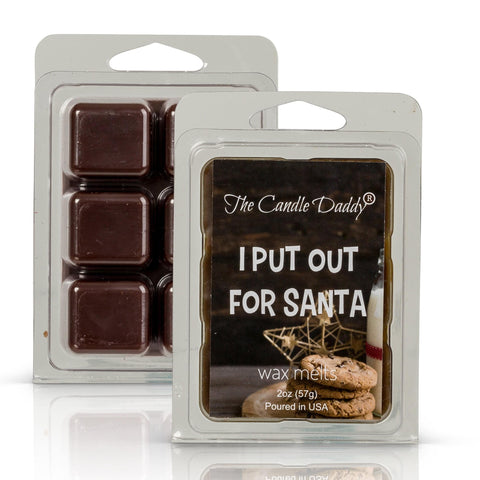 I Put Out For Santa - Chocolate Chip Christmas Cookie Scented Wax Melt - 1 Pack - 2 Ounces - 6 Cubes