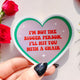 Funny Heart Sticker – Not the Bigger Person – Vinyl Chair Threat Waterproof Decal