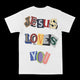 Jesus Loves You Scrapbook Graphic Tee