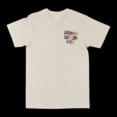 Jesus Loves You Scrapbook Graphic Tee