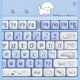 Kawaii Playful Puppy Keycap Set