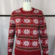 Knit Long-Sleeved Snowflake Christmas Sweater | NCS