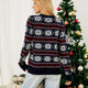 Knit Long-Sleeved Snowflake Christmas Sweater | NCS