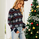 Knit Long-Sleeved Snowflake Christmas Sweater | NCS