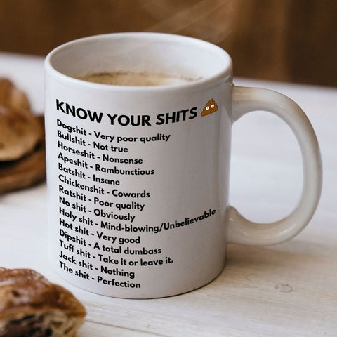 Know Your Shits Mug