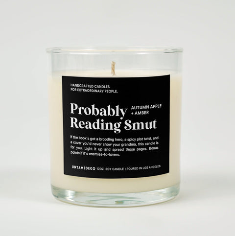 Probably Reading Smut Glass Candle