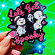Let’s Get Spooky Sticker – Funny Halloween Glitter Vinyl Sticker