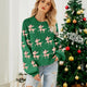 Loose Fit Christmas Sweater with Jacquard Deer Design | NCS
